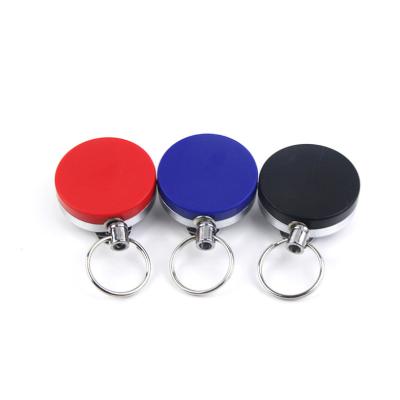 China High quality heavy duty plastic /metal hook retractable badge holder reel 4cm for ID work for sale