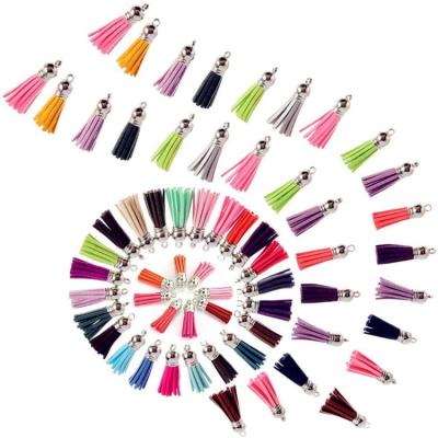 China PU Leather Key Chain Tassels Bulk For Crafts Keychains Supplies for sale