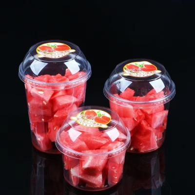 China Single Wall Box Fruit Dish Disposable Plastic Pet Salad Cup for sale