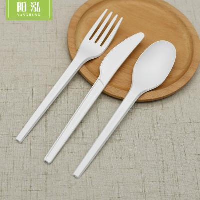 China Plant Direct Sustainable And Compostable Biodegradable CPLA Cutlery Set for sale