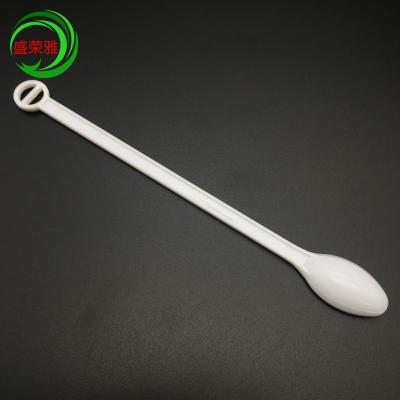 China Long Disposable Milky Disposable Plastic Mixing Teaspoons for sale