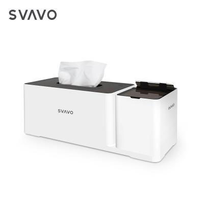 China SVAVO Smart Home Storage Rack Toothpick Dispenser Stocked Holder With Cloth Disepnser for sale