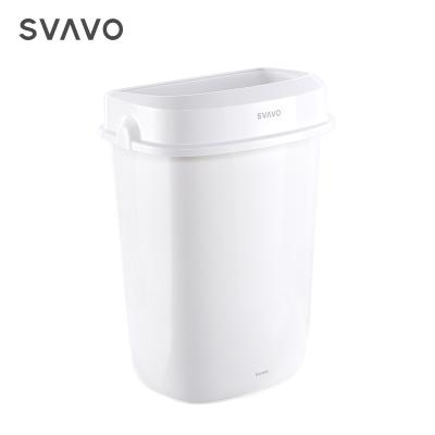 China Sustainable reuse and eco-friendly customized logo for office use commercial waste bin white color trash can for sale