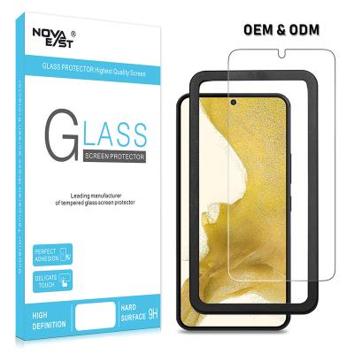 China Cell Phone Factory 9H Mobile Phone Screen Protector Tempered Glass For Samsung Galaxy S22 S22+ S22 Ultra for sale