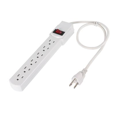 China Home Appliance 6 Outlet Smart Socket Power Strip 110Vwith Switches for sale