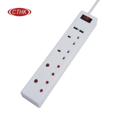 China China Wholesale Easy Installation Universal Electronic 4 Way Extension /Electric Board Power Strip Switch Multiple Outlet Outlet for sale