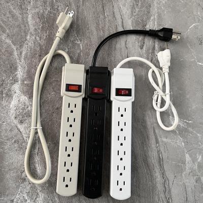 China Easy Installation South America Wall Mount 6 Outlets Charging Metal Power Strip for sale