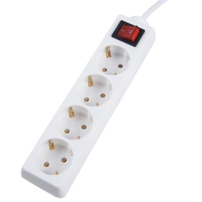 China EU 4 Ways Easy Installation Multi Plug Power Socket , Italy Chilli 3-6ways Power Strip for sale