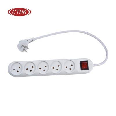 China Easy Installation Israel Power Strip 5 Outlet Power Strip Custom Length Mains Cord SII Approved for sale