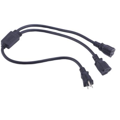 China New Computer Trend Extension America Plug Power Cord Conversion Cord 2US Plug for sale