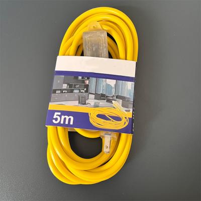 China Convenient Hot Selling South America Extension Cord US Type 3ways Extension Power Cord for sale