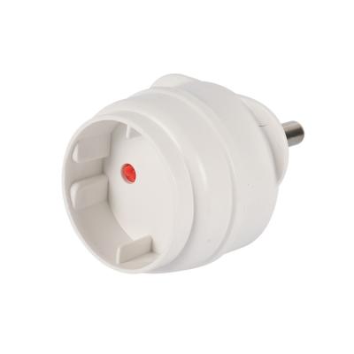 China Universal Easy Install Wall Power Adapters 3 Pin Plug South Africa to European E Travel Adapter. - for the trip for sale