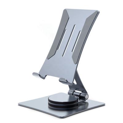 China 2022 New 360D Adjustable Tensing Rotating Portable Folding Tablet Phone Stand Aluminum Alloy Phone Stand for sale