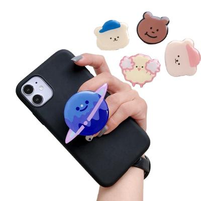 China Wholesale Adjustable Cell Phone Stand Custom Anime Acrylic Phone Grip With Epoxy for sale