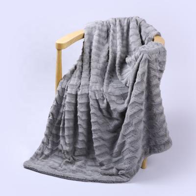 China Folded Winter Home Hot Sale Super Soft Warm Custom PV Throw Blanket For Bed for sale