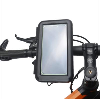 China Adjustable Universal Waterproof Bag Bike Bicycle Handlebar Scooter Motorcycle Motorcycle Phone Case Holder Mount for sale