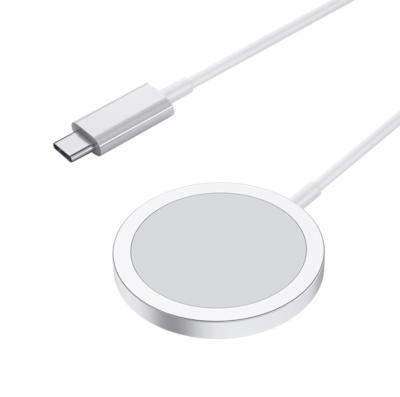 China Qi Fast Magnetic Silm Mobile Phone 15W Charging Phone Wireless Charger For iPhone 12 for sale