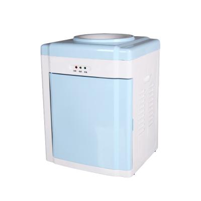 China Blue Hotel Classic Round Chinese Mini Hot And Cold Water Dispenser Table Water Dispenser for sale