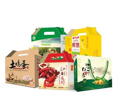 China Recycled Materials Food Agricultural Products Packaging Paper Boxes Manufacturers Color Box Corrugated Red Dates Donkey-Skin Jujube Customized for sale