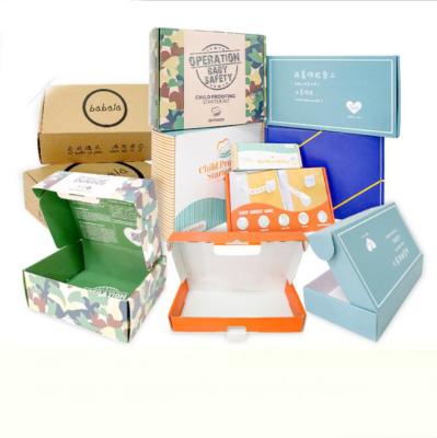 China Recycled Materials Packaging Printing Color Corrugated Express Double Sided Cardboard Box Cardboard Clothing Packing Box Airplane Express Paper Boxes for sale