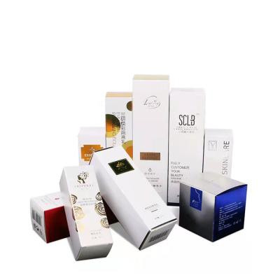 China Recyclable Custom Retail Logo Printed Skincare Bottles Or Jars Packaging Paper Cosmetic Box for sale