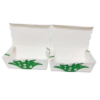 China Recyclable Wholesale Custom Printing Hot Dog Food Shop Biodegradable Box for sale