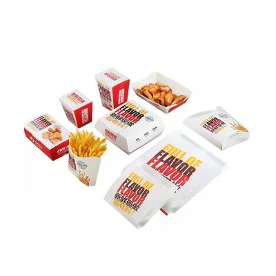 China Recyclable Paper Boxfruit Wrapping Paper Box Food Salad Packing Fast Food Takeout Fried Chicken for sale