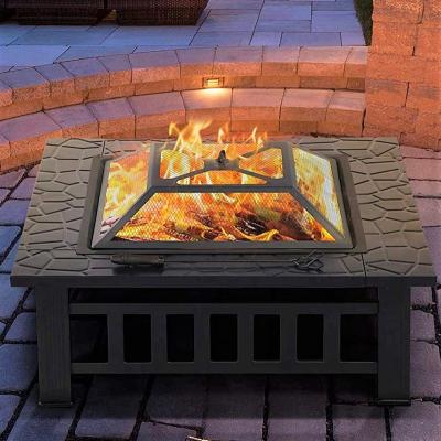 China Outdoor set cold plate factory supply charcoal fire pit table 32