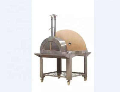 China Outdoor Freestanding Wooden Fireclay Pizza Oven For Outdoor Garden for sale