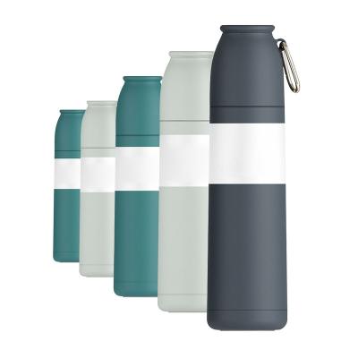 Κίνα Customized Viable Customized Logo 500ml Thermos Flask Sports Stainless Steel Portable Insulated Water Bottle With Drink Lid προς πώληση