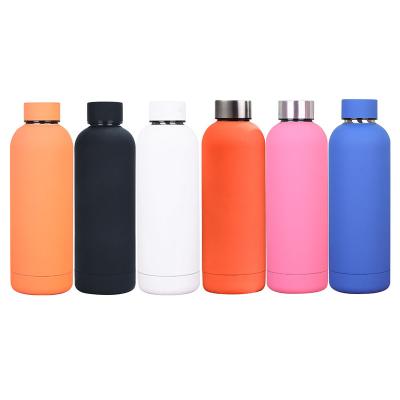 China Hot Selling Customized Viable Logo Sports Drinks Stainless Steel Stainless Steel Small Mouth 500ml 750ml Customized Double Walled Water Bottle en venta