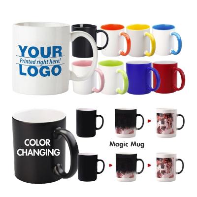 China Cheap Wholesale Viable White 11oz Custom Logo Sublimation Ceramic Mug Coffee Mug en venta