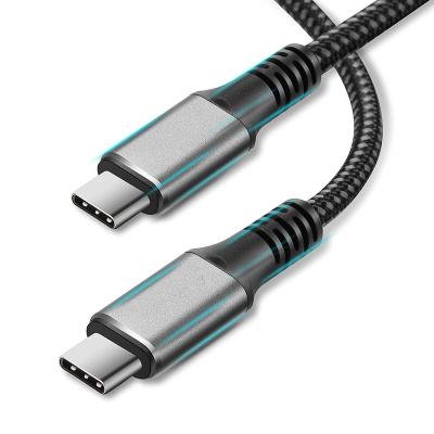 China USB 4.0 Data Cable PD100W 5A 40Gbps Support Video Cable PD100W 5A 40Gbps Fast Charging Support 20V/5A 100W USB Charging Nylon Type C Braided for sale