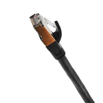 China High Speed ​​Multi Color 8 Core Ethernet Cable PVC 24K Gold Plated Network Connect Ethernet Cable 1-20m CAT8 Network Cable for sale