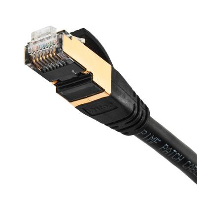 China 20 Meters Good Signal Cat8 SFTP Double Conductor Cable Shielded High Speed ​​Ethernet Cable Patch Cord Rj 45 Pure Copper Cable for sale