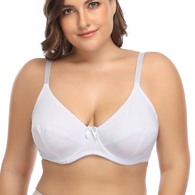 China Hot 36-42 D cup solid color bra QUICK DRY hot women fat slim big chest folder plus size bra for sale