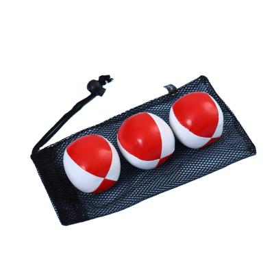 China Sports Toys PU Leather Customize Logo Juggling Balls Set Durable Soft Easy Juggle Balls For Beginners Boys Girls Adults for sale