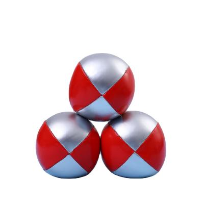 China Sports Toy Factory Customized Pu Leather Soft Kids Toys Wholesale Small Balls Juggling Balls For Hobby Jugglers for sale