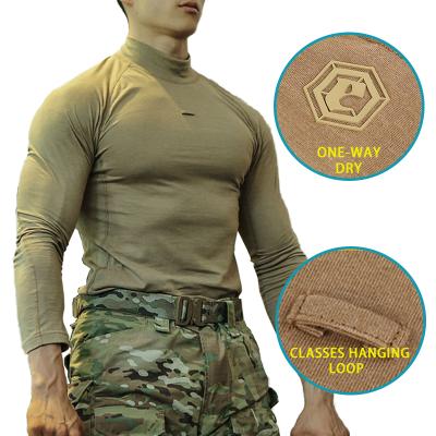 China Emersongear New Tech T-shirt Men Gym Training Military Custom Polyester T-shirt Anti-Wrinkle Printing Long Sleeve T Shirt for sale