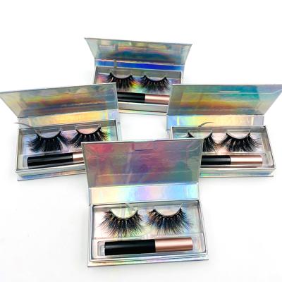 China Natural New Product Long Magnetic Eyeliner Lashes With Private Label Lashes Box for sale