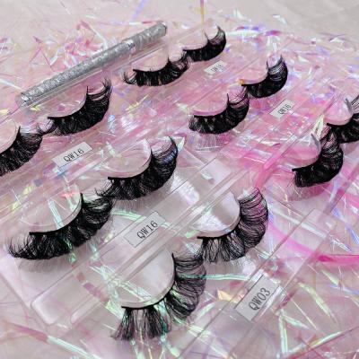 China Long Best Selling Natural False Eyelashes Synthetic Lash 25mm Silk Faux 5d 3d Mink Eyelashes 3D Eyelash Seller for sale