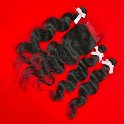 China Color Silky Straight Raw Human Hair 100% Virgin Human Hair Wave Closure India Natural Hairline for sale