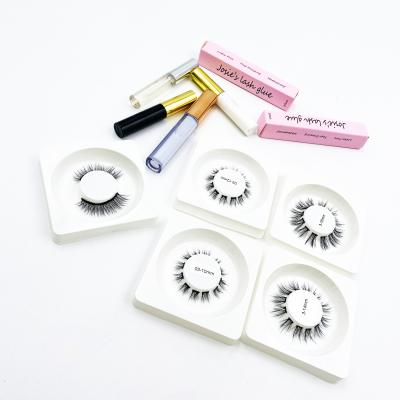 China The Long Precut Segmented False Natural Mink Eyelashes 3D Group Segment Lash Extensions DIY Eyelashes for sale