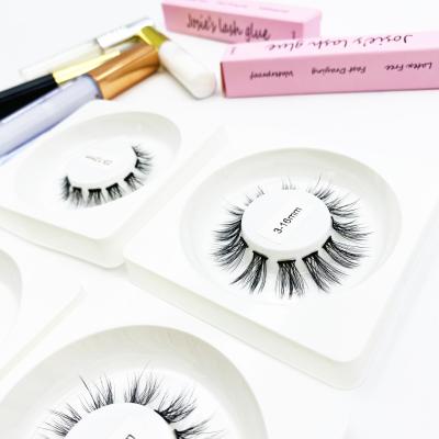 China Long Natural Hot Sales 3D False Mink False Silk DIY Lash Extensions Segmented Eyelashes Pre Cut for sale