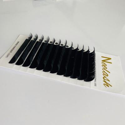 China Camilla Natural Eyelash Extensions 0.07 D Loop Beauty Lashes Three Length Easy Strands for sale