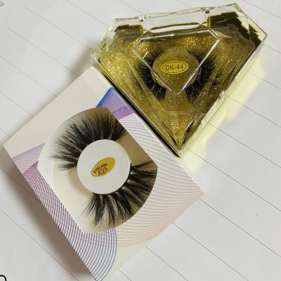 China Wholesale Natural Hand Made 3D Mink Strip Lashes Long Mink Lashes Real Fluffy Curl 25mm Mink Eyelashes Seller for sale