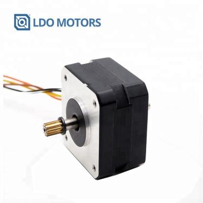 China Enclosed NEMA 17 step motor with pulley for sale