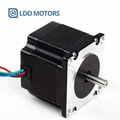 China Enclosed Single Shaft NEMA23 Stepper Motor 2.8A /263 Ounce/Inch For CNC Router Grind Engraving Machine for sale