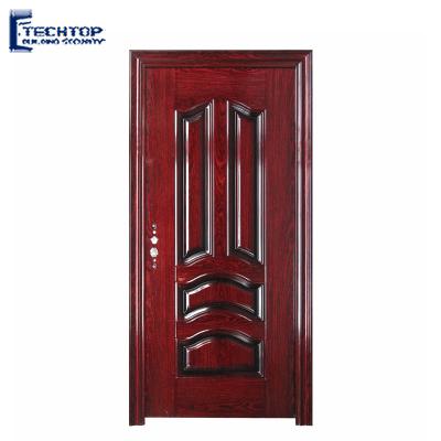 China Modern TECHTOP China made 304 stainless steel door modern design high end steel door main front steel door for sale