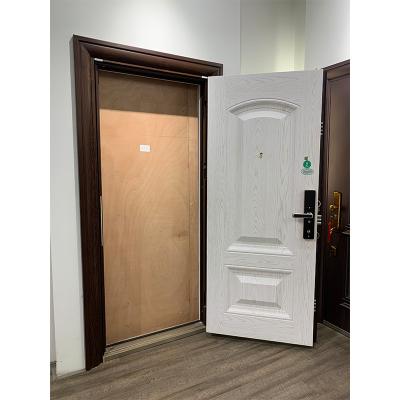 China TECHTOP Latest Design Waterproof Modern Metal Door Residential Exterior Steel Front Entry With Sound Proof for sale